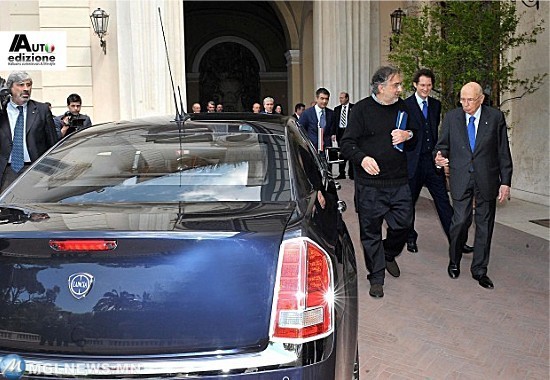 Президент Италии Серджо Маттарелла— Lancia Thema производство Италии. авто, страны .