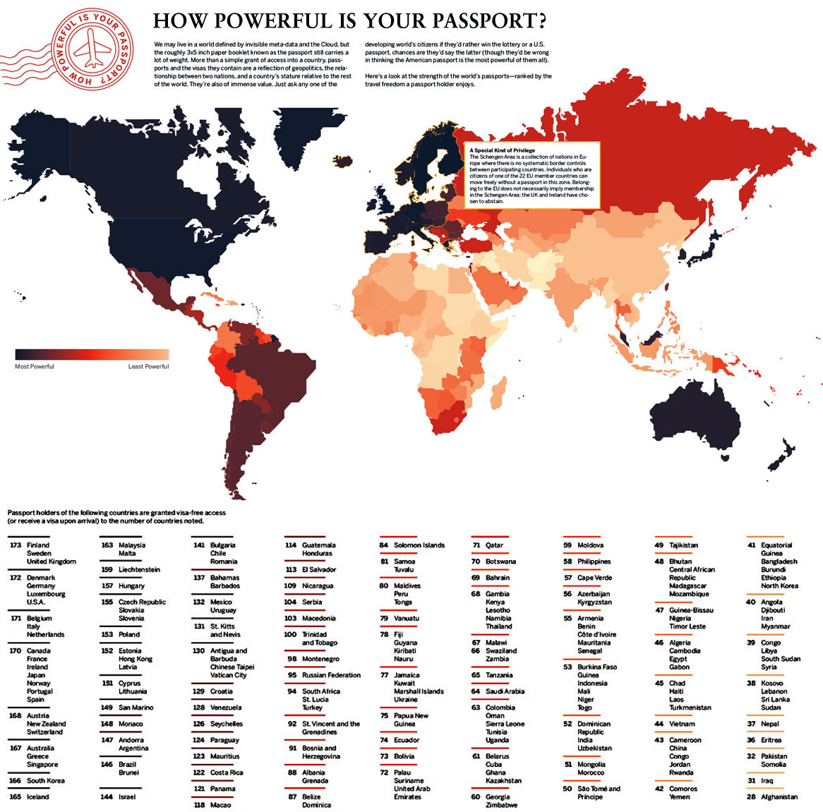 how powerful is your passport 32 Maps That Will Teach You Something New About the World