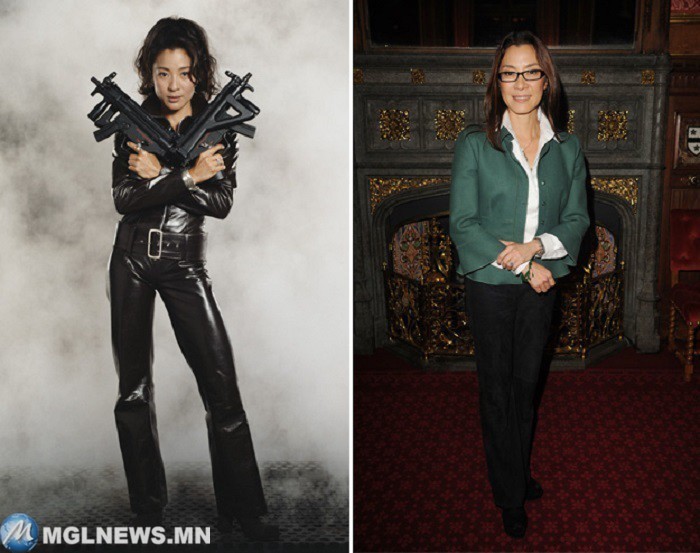 Мишель Йео (Michelle Yeoh), 52 года джеймс бонд, тогда и сейчаc